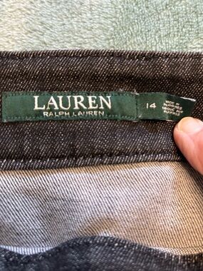 Lauren Ralph Lauren black denim skirt